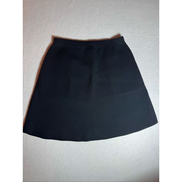 Sandro Paris Louis Studded Crystal Rhinestone Pearl A-line Black Mini Skirt MSRP - Picture 8 of 11